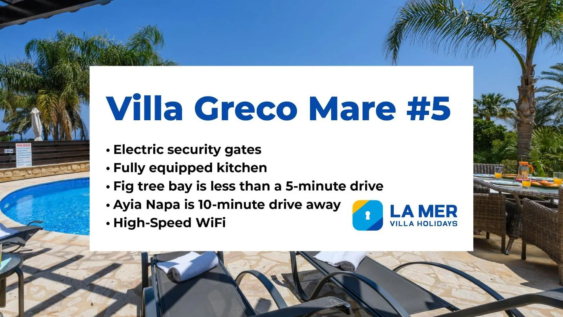 Villa Greco Mare #5 Protaras Cyprus